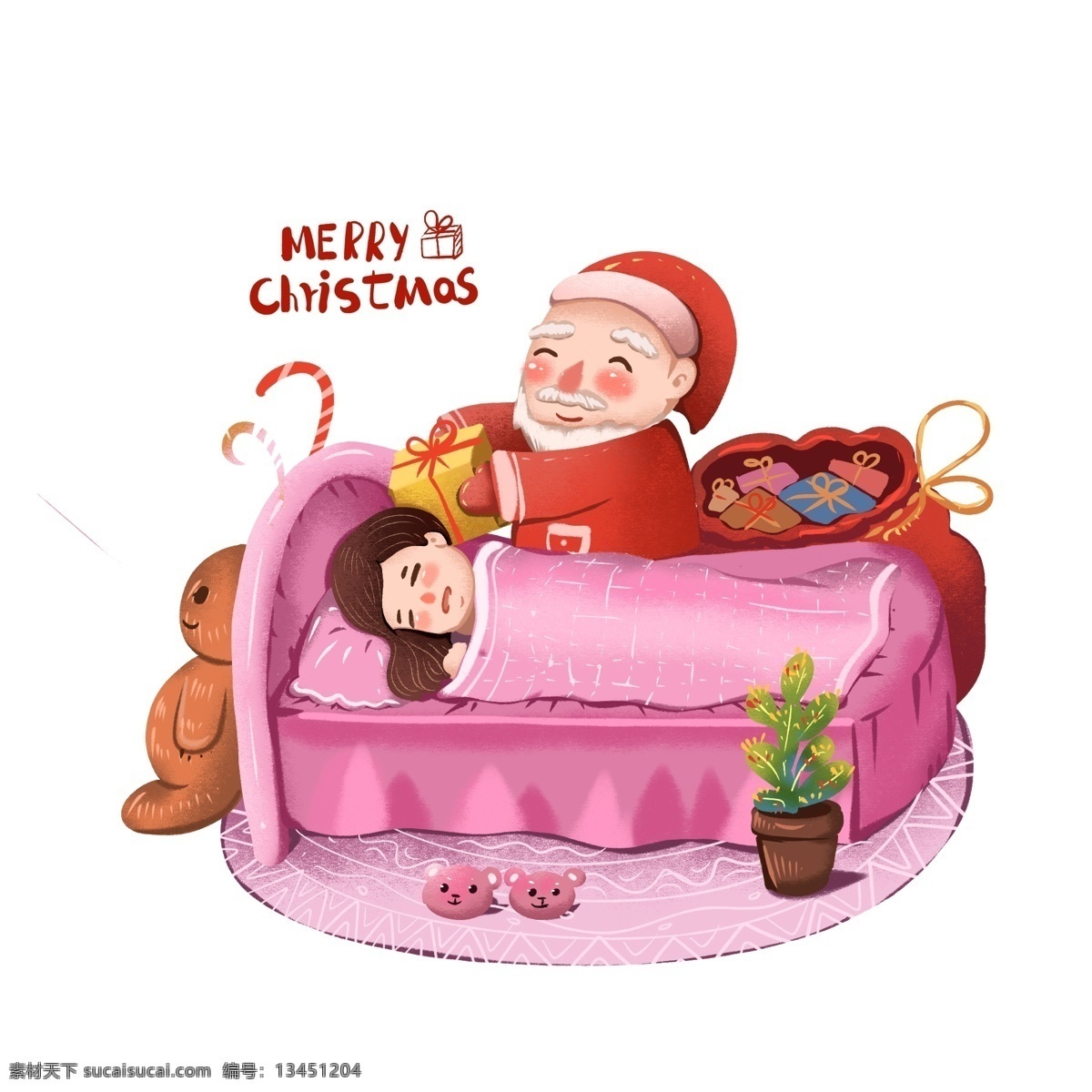 圣诞节 圣诞老人 送礼 创意 配 图 创意配图 童话故事