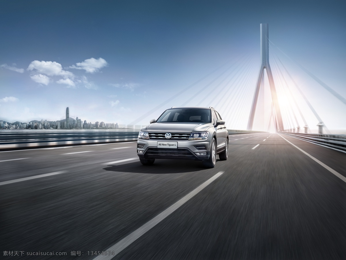 上汽 大众汽车 全新 途 观 l 大众 汽车 城市suv 途观l 冰岛银 大桥 月份 最新 kv 国内广告设计
