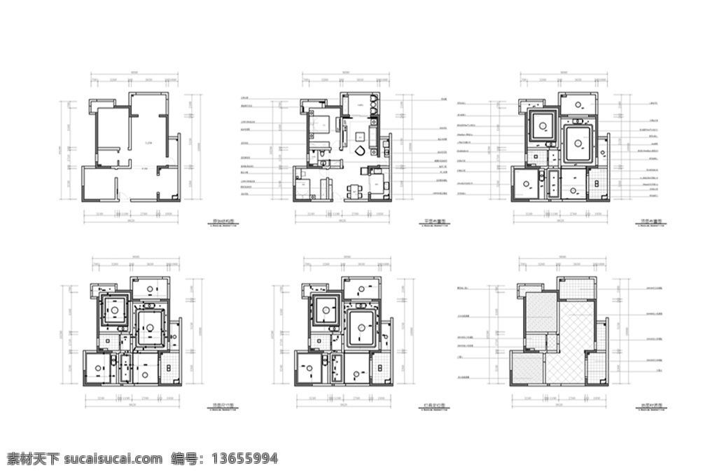 现代 风格 两居室 户型 cad 规划设计 平面 方案 施工图纸 两 室 厅 施工 图纸 多层 图 定制 高层 居室 平面图 居室布局定制