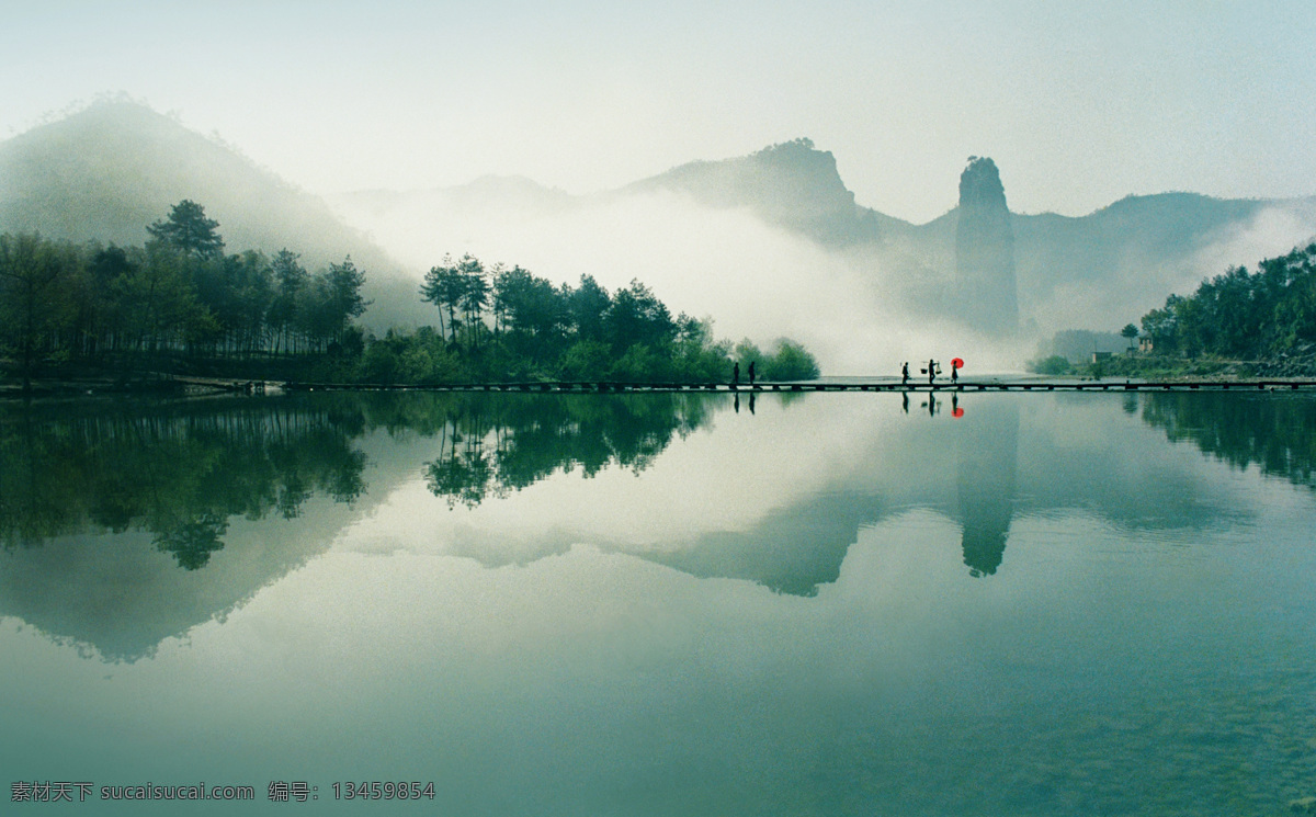 山水风景 背景 风景 山水 意境 家居装饰素材 山水风景画