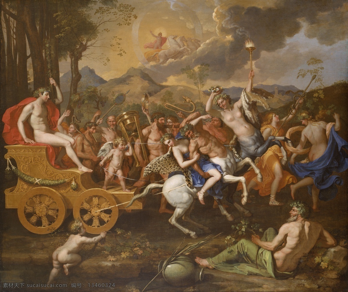 poussin 古典主义 油画 装饰画 法国 画家 尼古拉斯 普桑 nicolas bacchus of triumph the
