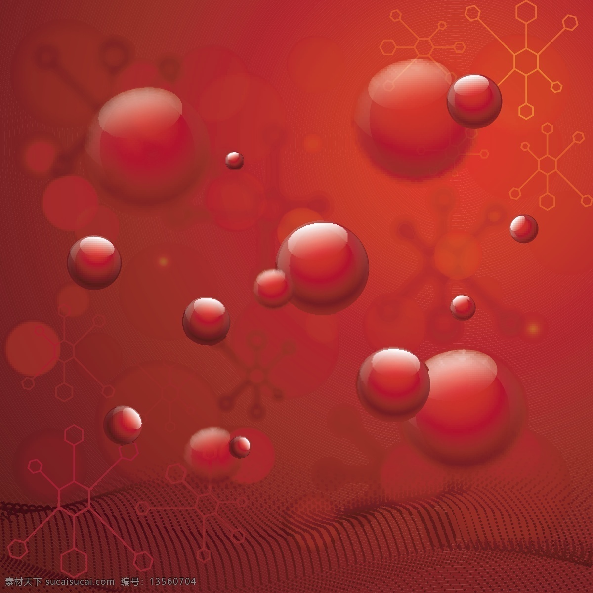 红色 背景 光泽 气泡 分子 dna 结构 用于 健康 医疗 概念 旗帜 抽象背景 海报 抽象 医学 旗帜背景 泡泡