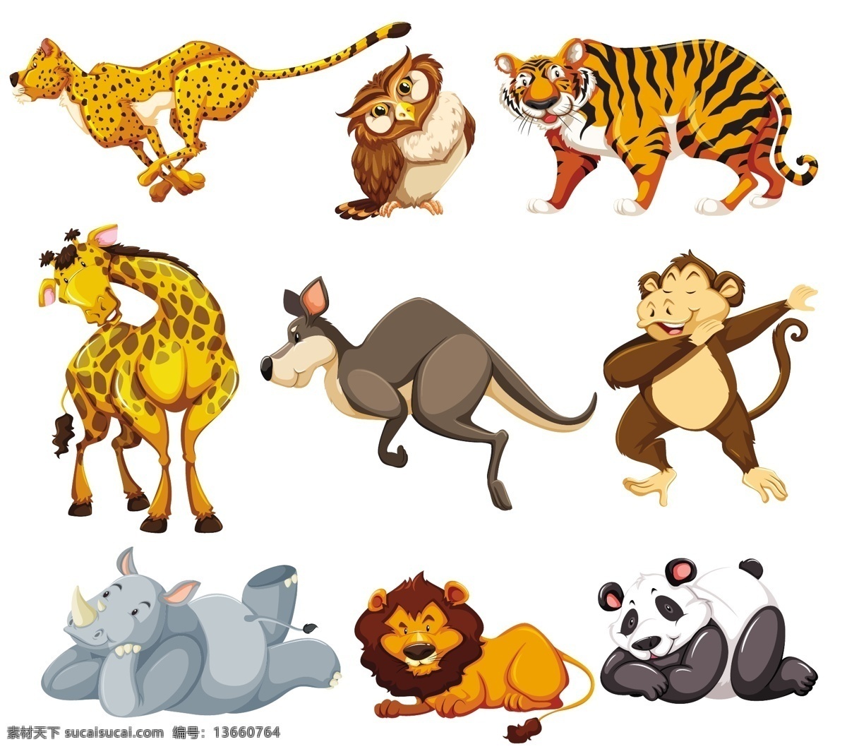 卡通动物素材 野生动物 手绘动物 动物 素描 手绘 卡通动物园 动物园 卡通 可爱动物 小动物 动物贴纸 卡通动物生物 生物世界