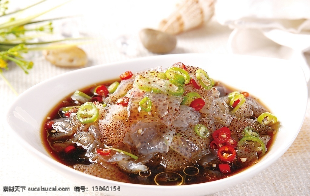 珍珠海蜇皮 美食 传统美食 餐饮美食 高清菜谱用图