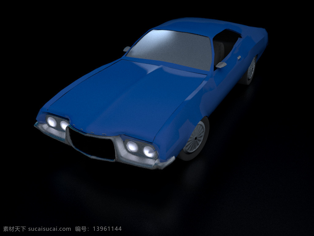 老爷车 都灵 格兰 3d模型素材 其他3d模型