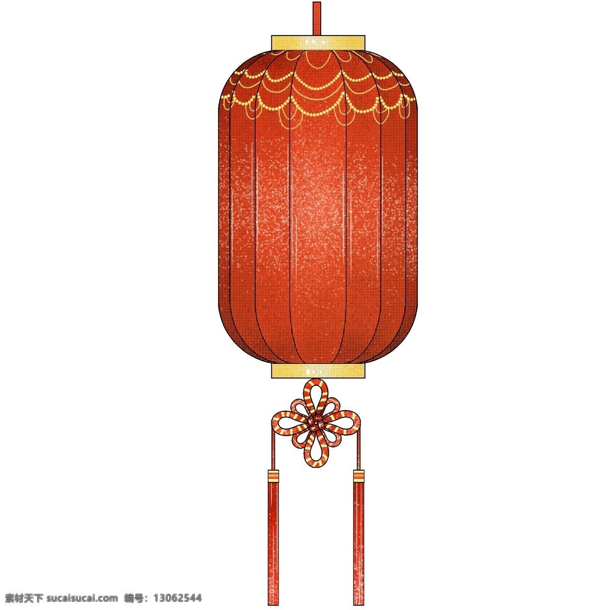 中国结 双 穗 长 灯笼 手绘灯笼 灯笼装饰 卡通灯笼 灯笼插画 红色的中国结 漂亮的灯笼