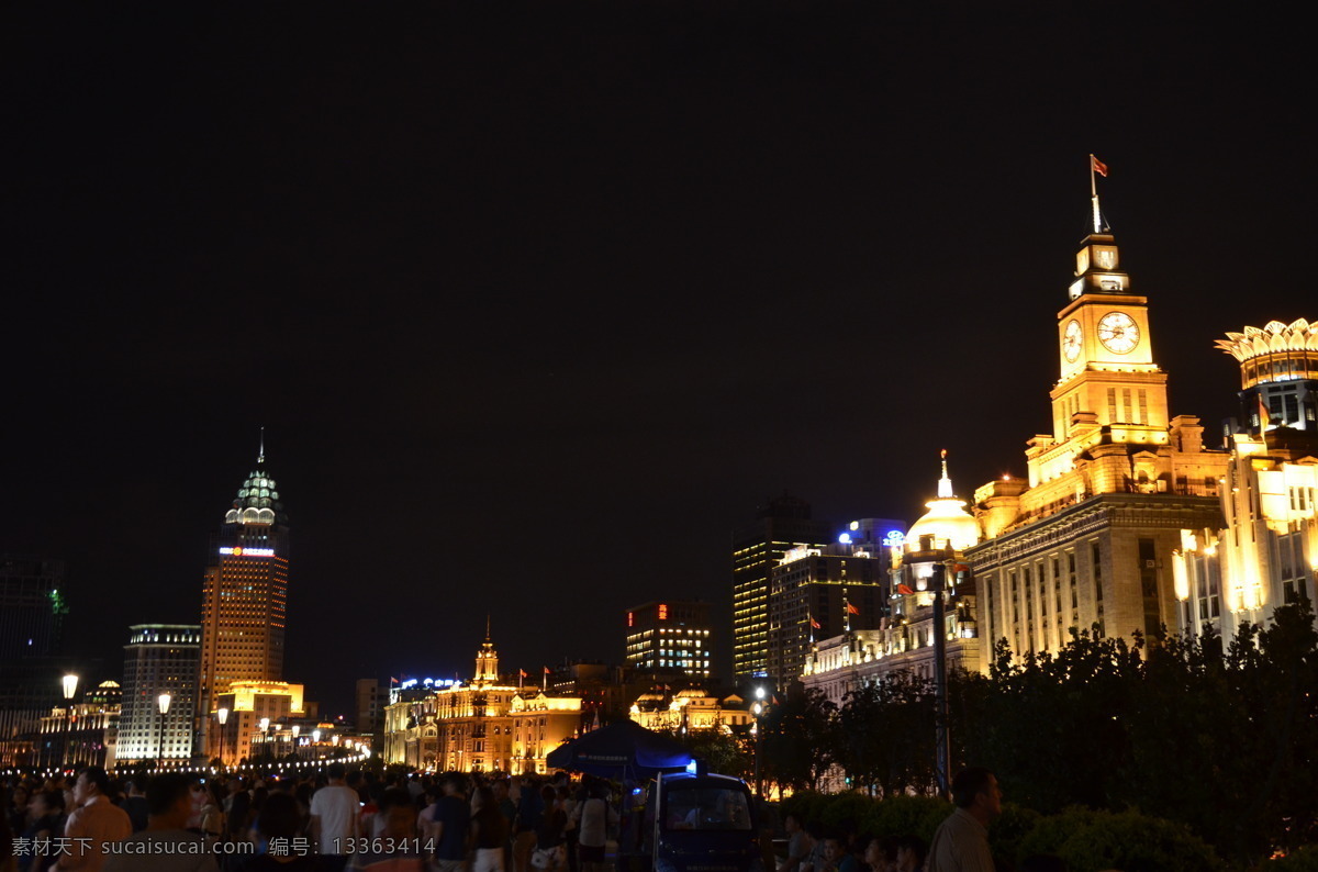 上海 外滩 夜景 建筑 夜色 旅游摄影 国内旅游