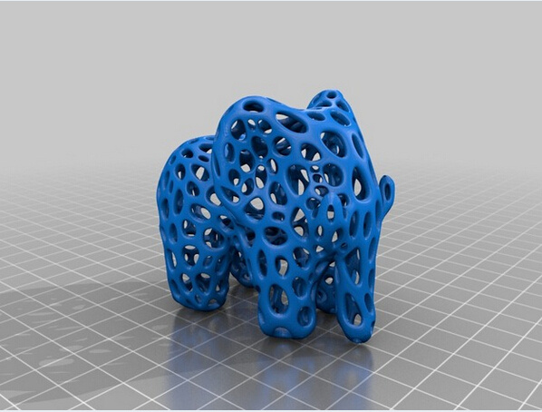 voronoi 风格 大象 3d模型素材 动物模型 3d打印模型 动植物模型