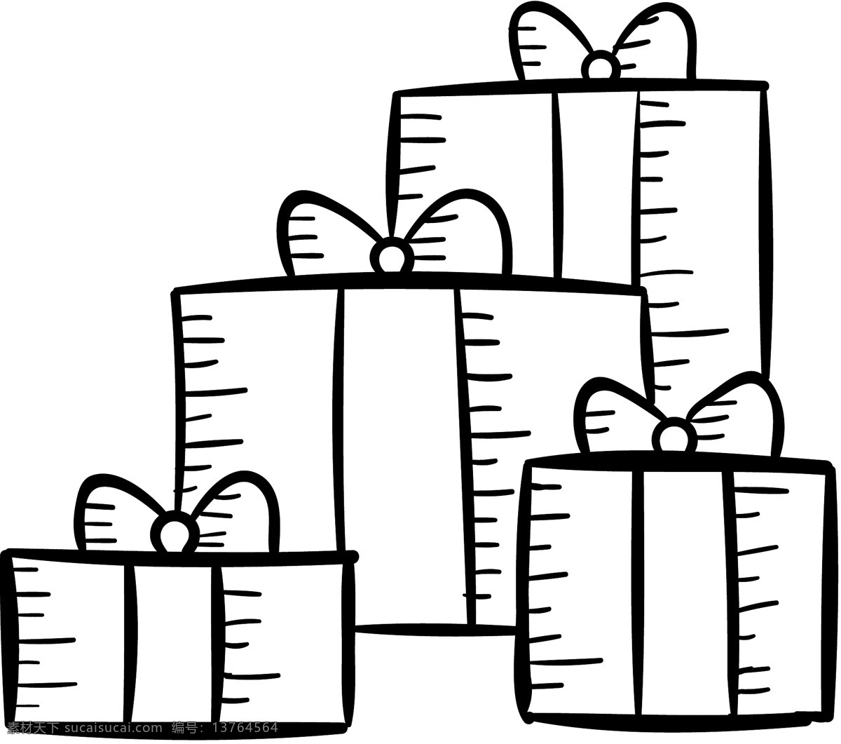 圣诞 礼物 盒 icon 图标 线性 扁平 手绘 单色 多色 简约 精美 可爱 圣诞节 礼物盒