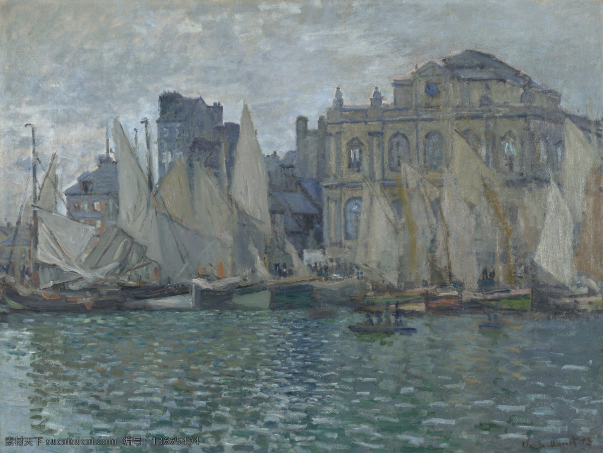 monet 风景 油画 装饰画 法国 画家 克劳德 museum havre the 莫 奈 oscar claude 印象派 风景画 静物 装饰素材