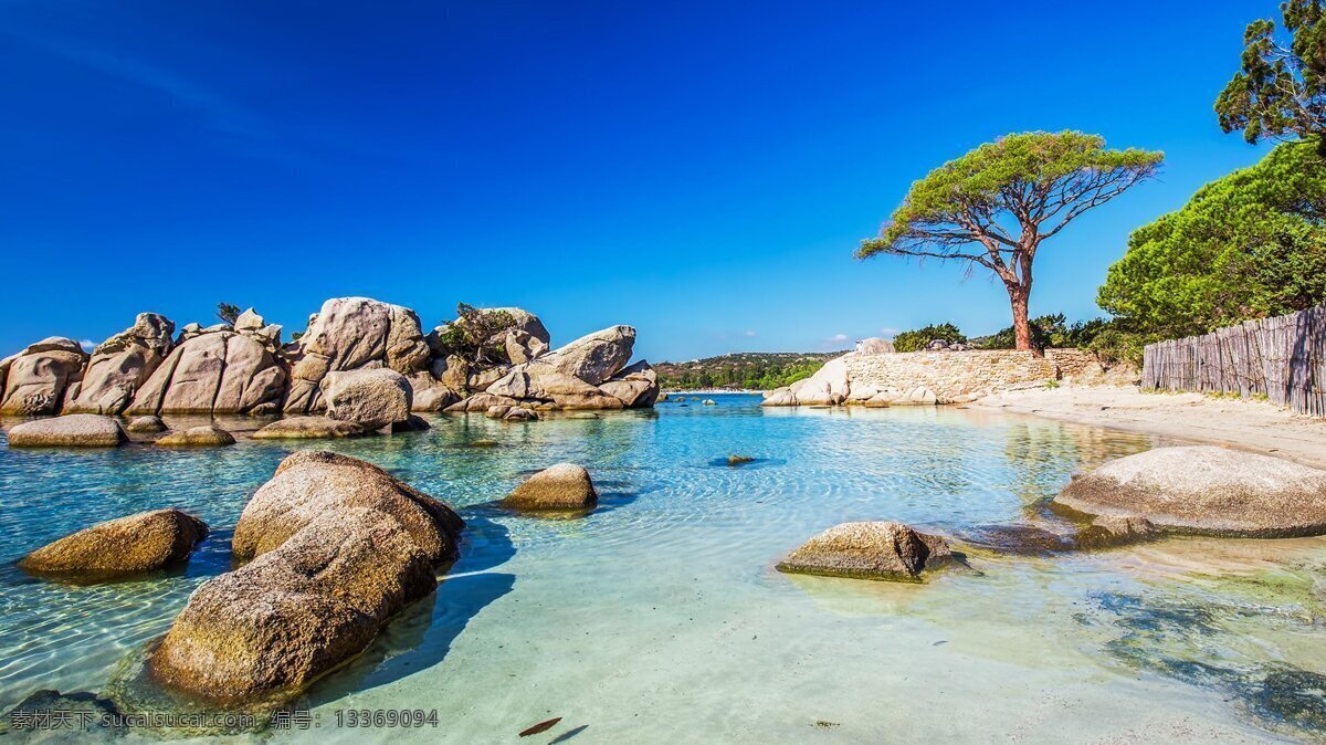 大海 海水 沙滩 礁石 风景 自然景观 自然风景