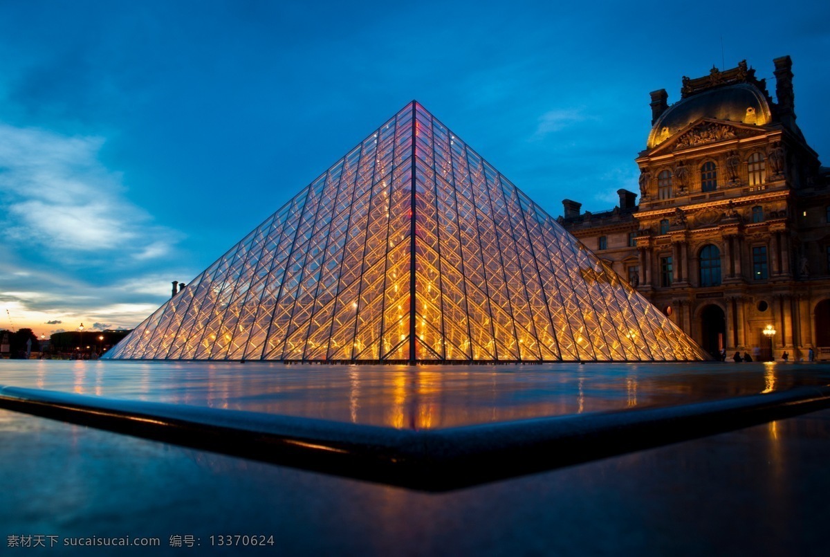玻璃 金字塔 法国 卢浮宫 建筑 旅游摄影 国外旅游