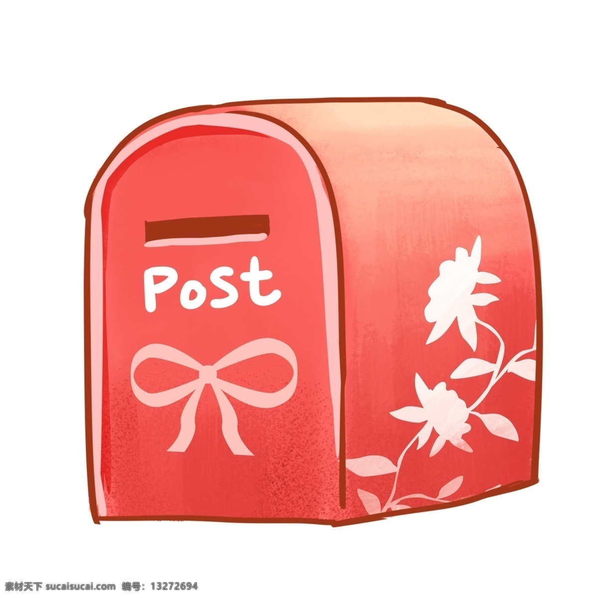 手绘 红色 创意 邮箱 套 图 创意邮箱 邮筒 邮政 铁艺 装饰图案