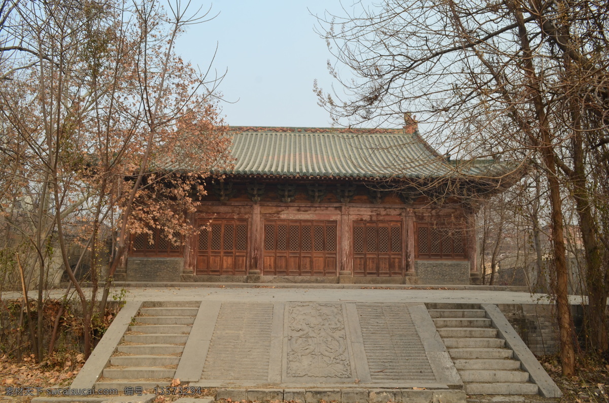 河南文庙 文庙 河南洛阳 建筑 古建筑 深冬 落叶 旅游摄影 国内旅游