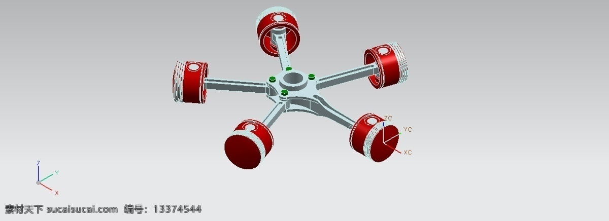 径向 引擎 ug nx 3d模型素材 其他3d模型