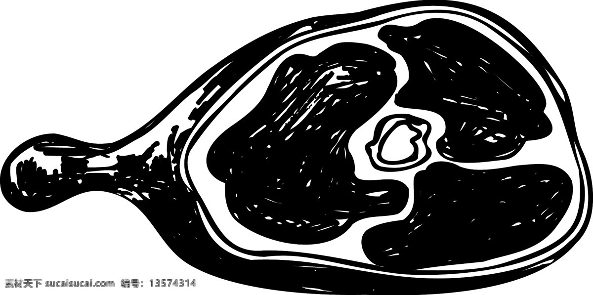 手绘卡通 卡通手绘 肉 大腿肉 线稿 可上色 动漫动画