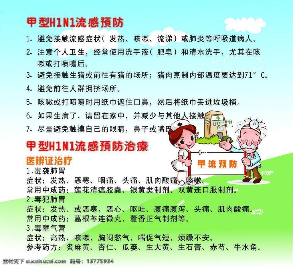 甲 流 预防 生活百科 小常识 医疗保健 甲流预防 甲流 矢量 海报 其他海报设计
