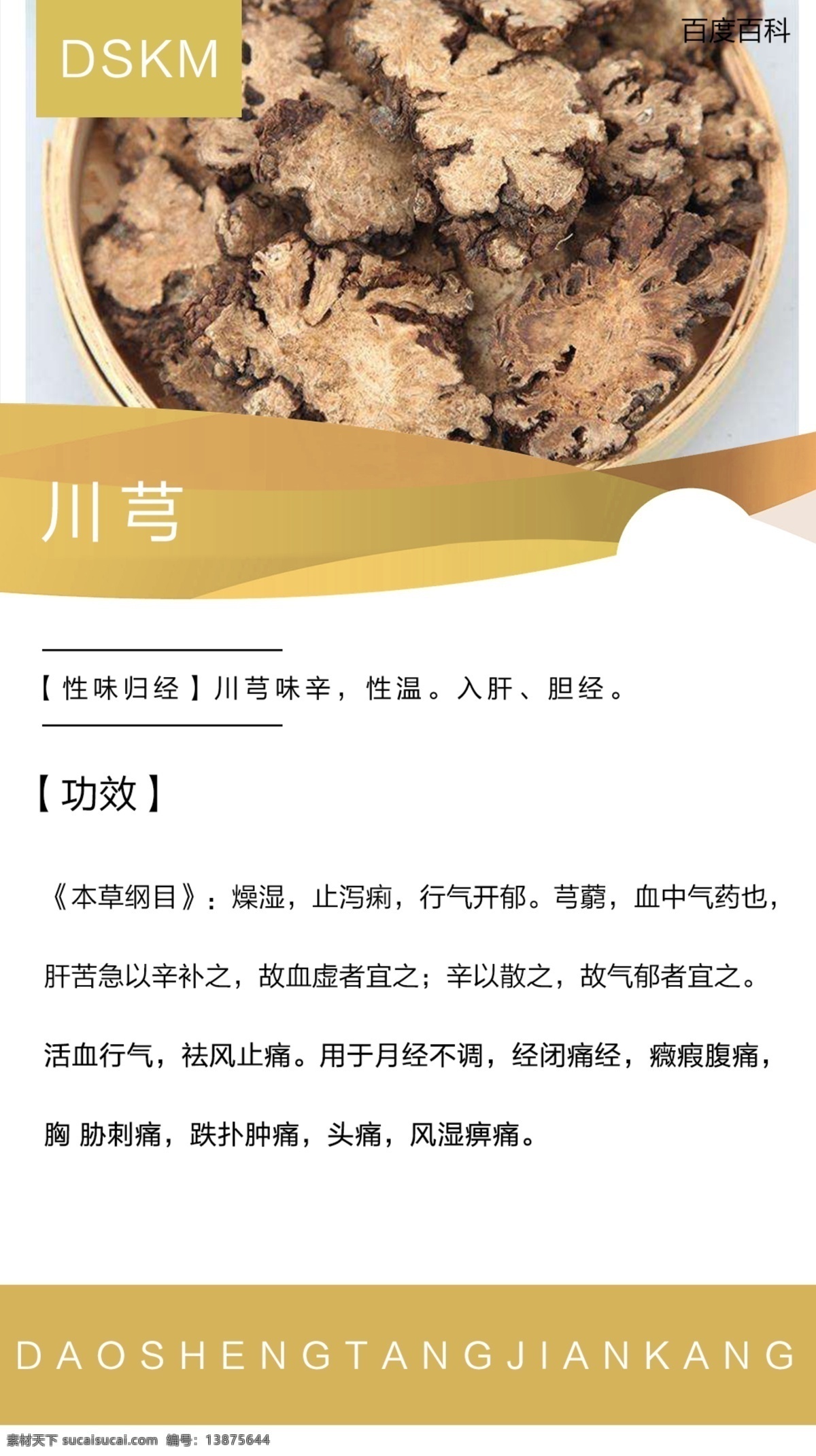 川芎功效 川芎海报 川芎中药 中药川芎