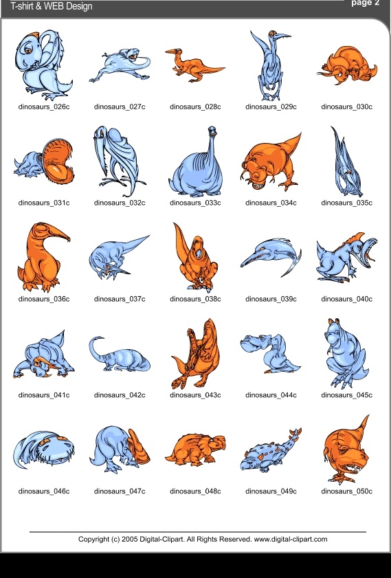 矢量 集 恐龙 dinomania 动物 cuttable vector clipart 生物世界 野生动物 专业 矢量图库