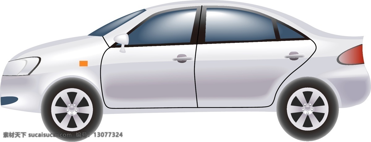 手绘 银灰色 舒适 轿车 矢量图 汽车展 运输公司 窗户 透明元素 ai元素 免抠元素