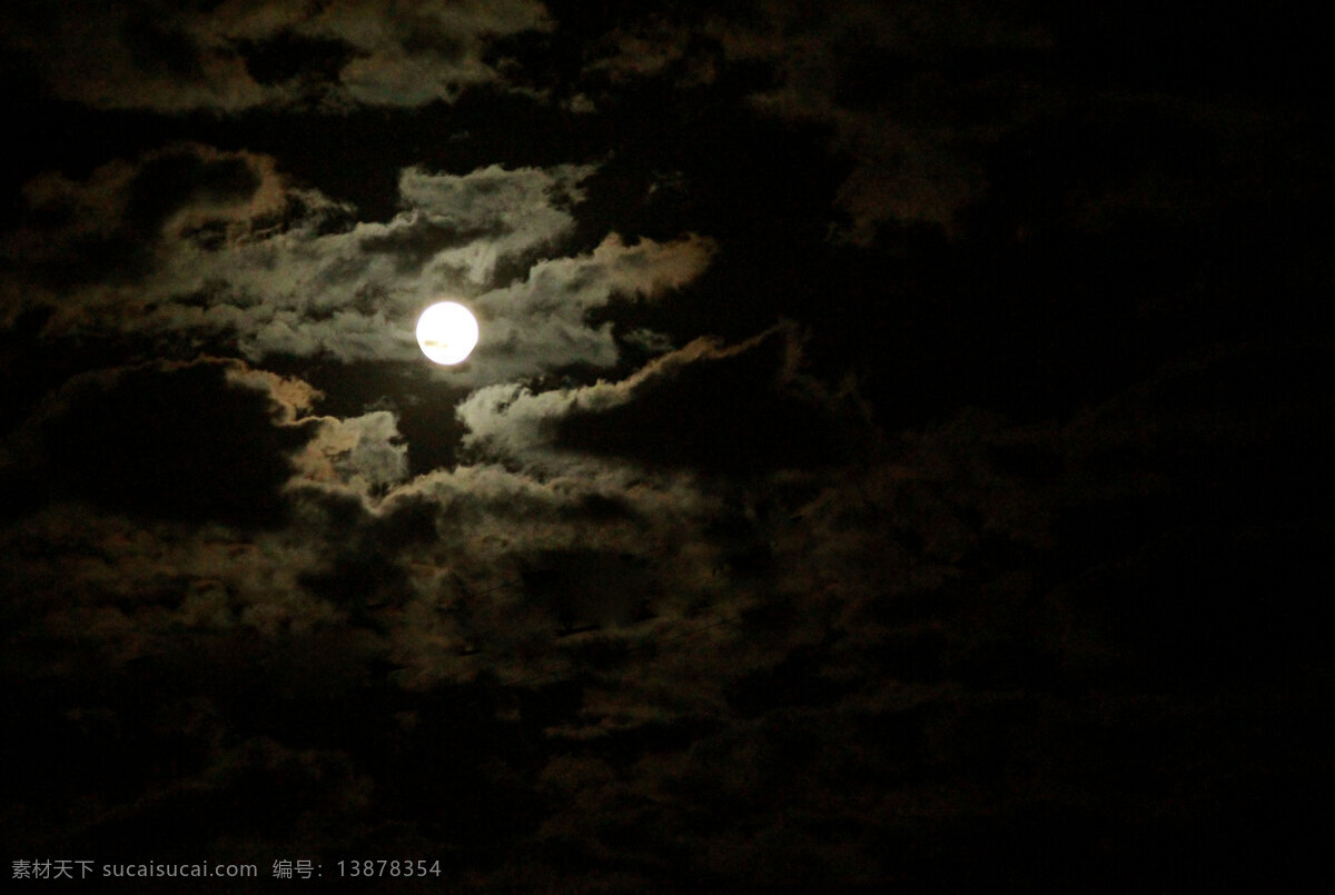 黑暗中的月色 月亮 黑色 天空 夜晚 月饼 嫦娥 明月 黑夜 自然景观 自然风景