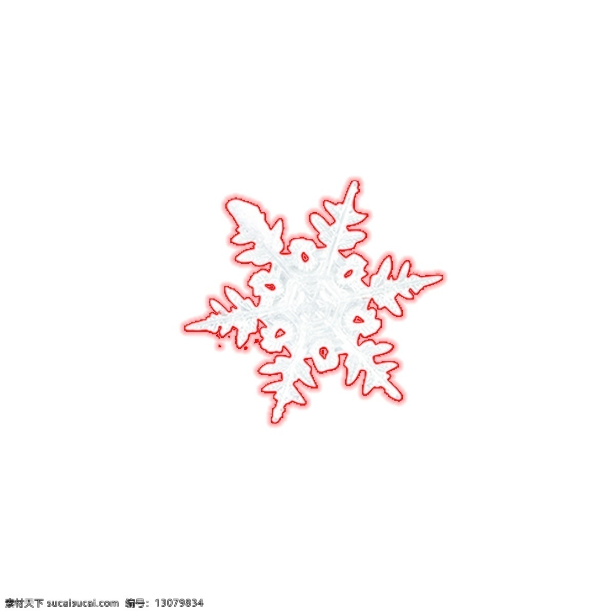 红色雪花图案 雪花 图案 飘雪 装饰