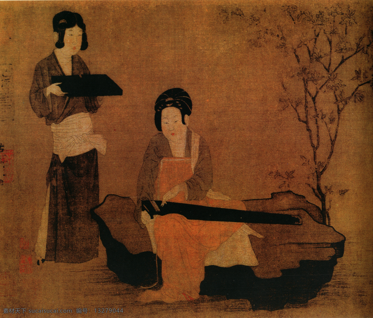 人物免费下载 壁画 人物 人物画像 中国风 中国文化 中华艺术绘画 文化艺术
