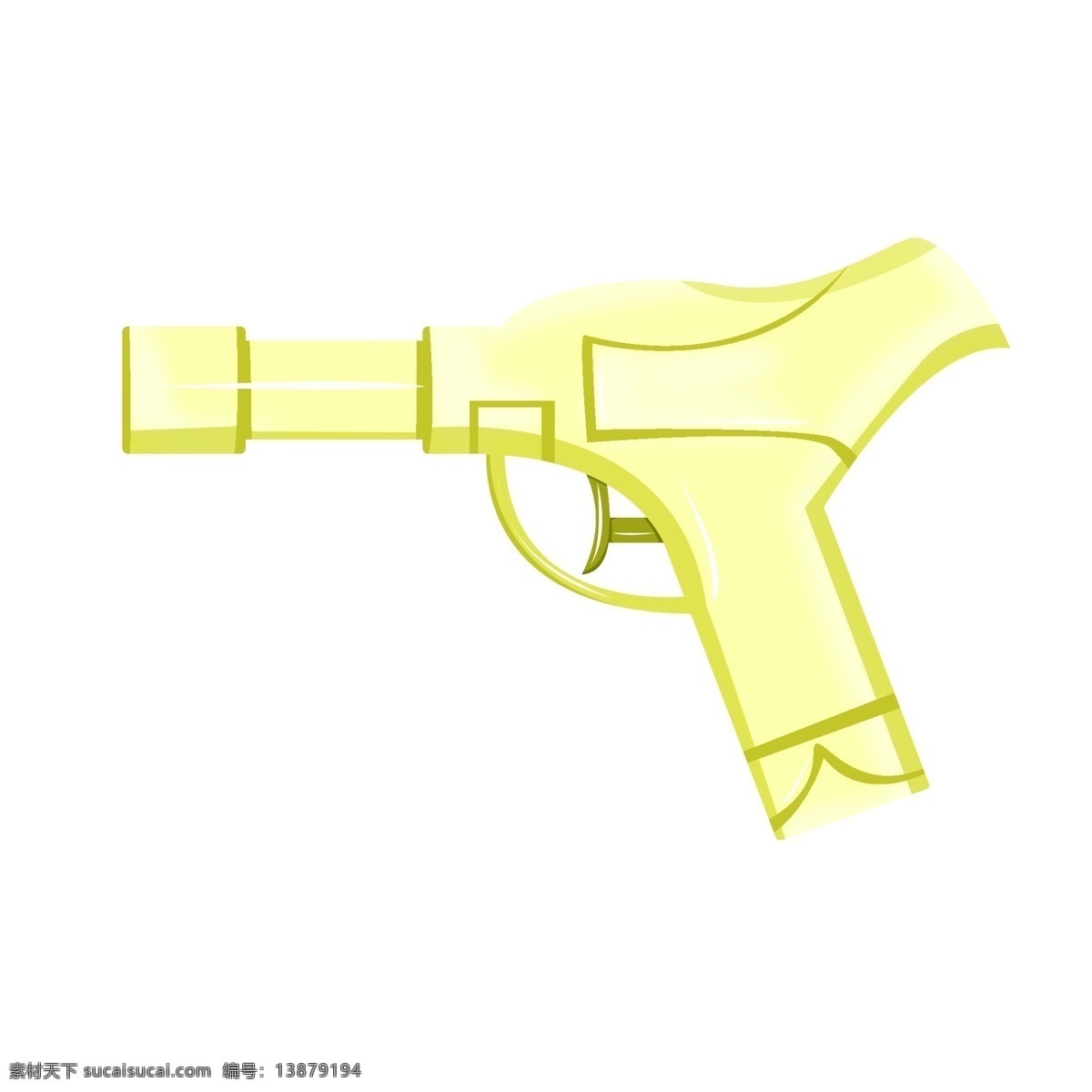 玩具水枪 黄色 玩乐 游戏