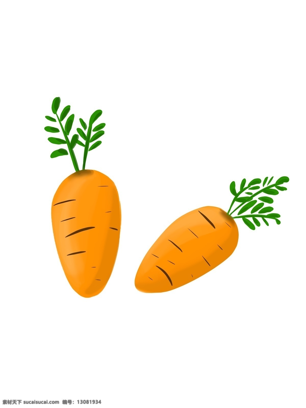 手绘 蔬菜 胡萝卜 矢量图 橙色 图标 插画 卡通蔬菜 装饰图案 花纹 amp 背景 免 抠 图