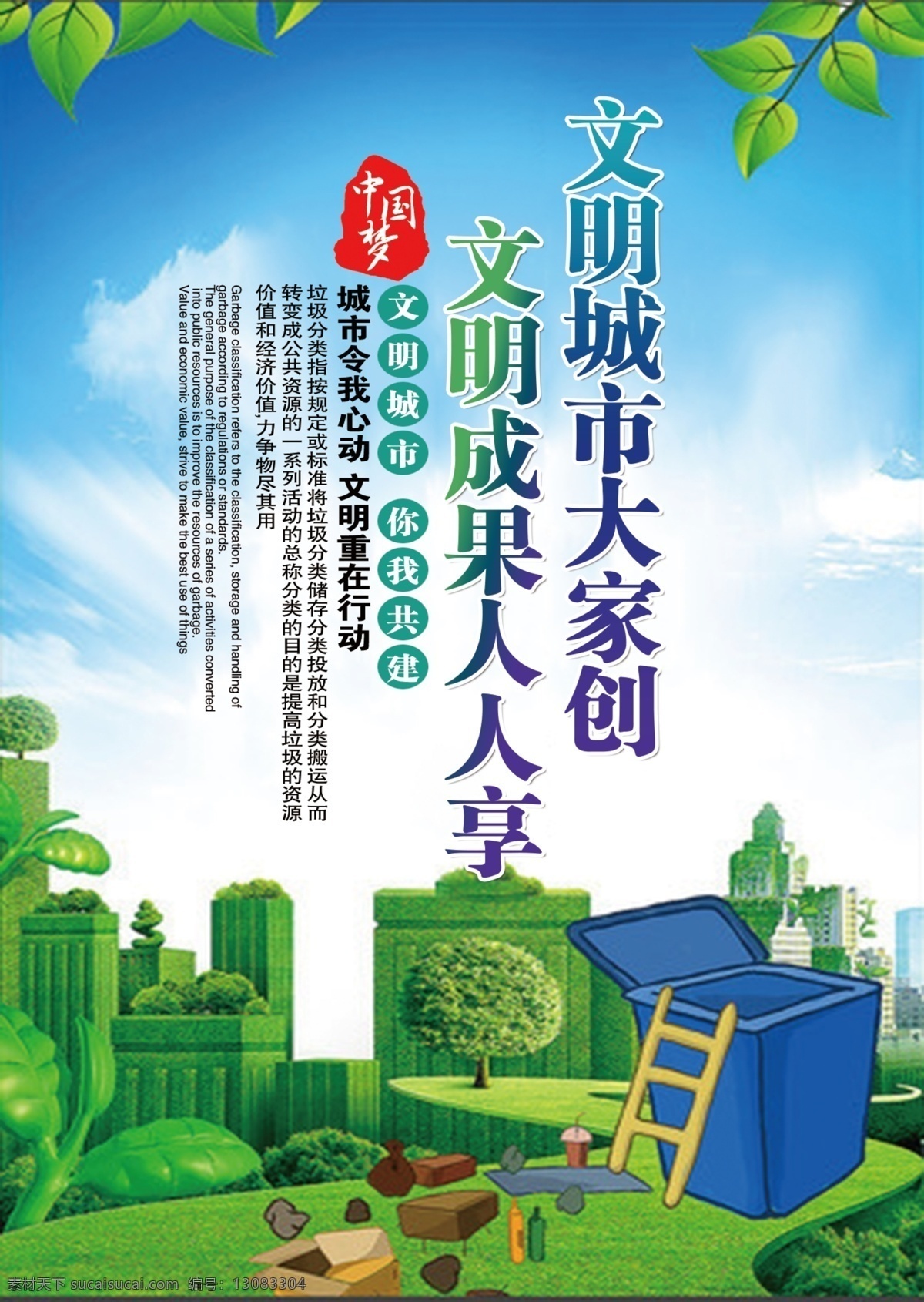 文明城市图片 展板 文明 城市 创城 管理 秩序 市民文明守则