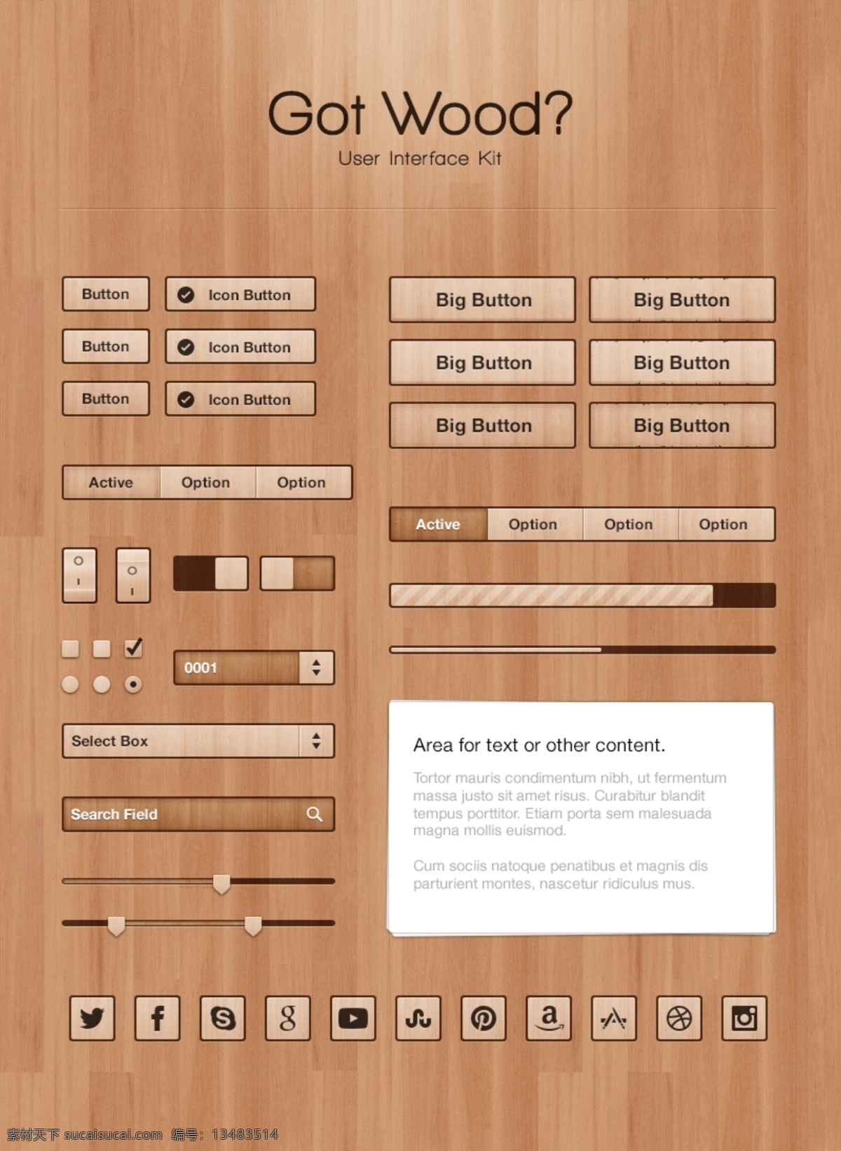 木纹 ui 工具包 ui工具包 ui素材 网页素材 网页模板