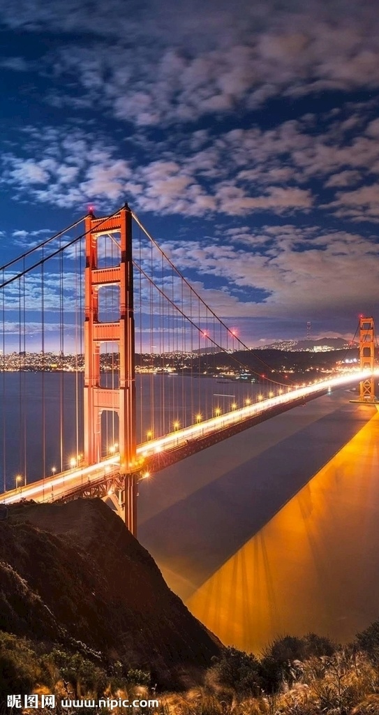 灯火 通明 桥梁 桥梁拍摄 桥梁摄影 现代科技桥梁 明亮的桥梁 漂亮的桥梁 宏伟的桥梁 旅游摄影 人文景观