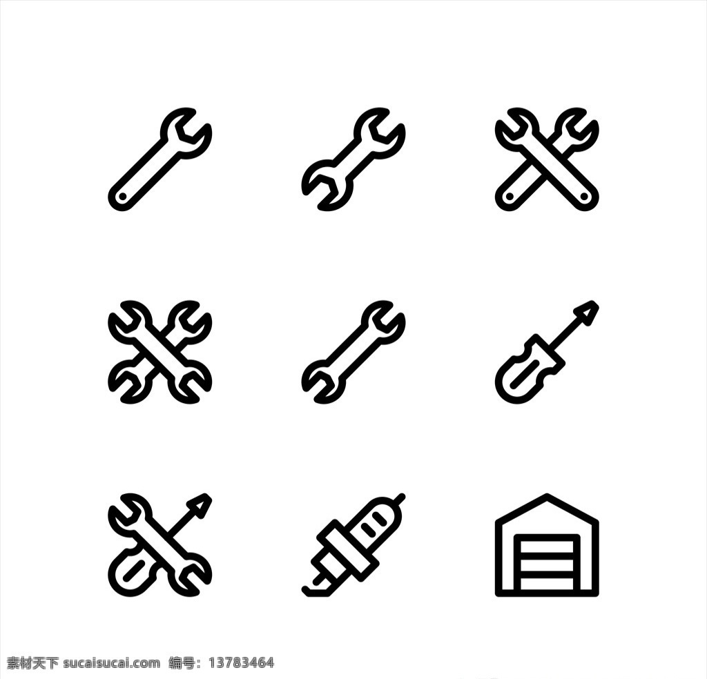 线性图标 线性 简约图标 个性图标 标志 标签 工业 工程 工地 建筑 五金工具 图标 logo 标志图标 其他图标