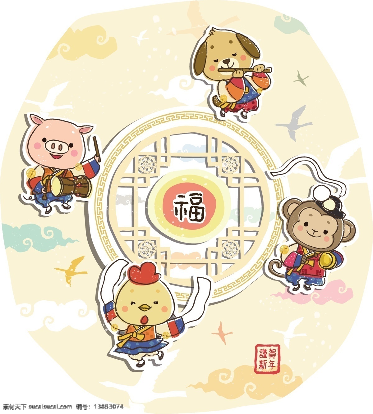 卡通 猴子 猪 设计素材 设计元素 背景图案 卡通花纹 卡通人物 动物表情 表情素材 动物乐园 十二生肖 背景底纹 卡通背景 动物背景 矢量文件 矢量花纹 卡通素材 循环元素 花纹素材 循环花纹 布料花纹 花纹图案 卡通动物 动物人物 童话人物 人物素材 二维卡通 卡通道具 动漫动画 动漫人物