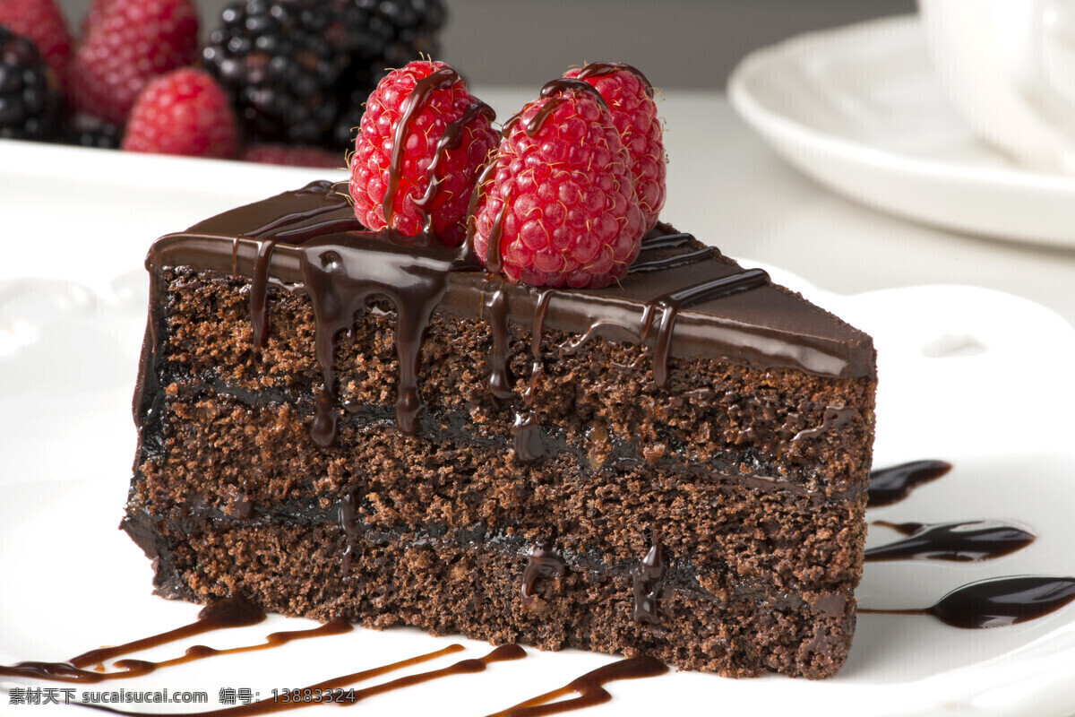 树莓 三角形 蛋糕 甜品 点心 食物原料 食材原料 餐饮美食 点心图片