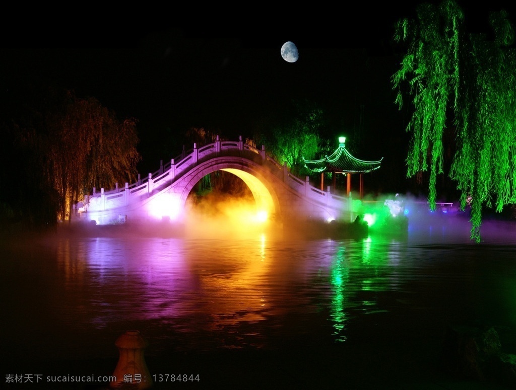 二 十 四 桥 明月 夜 扬州 二十四桥 瘦西湖夜景 云雾 风景名胜 自然景观