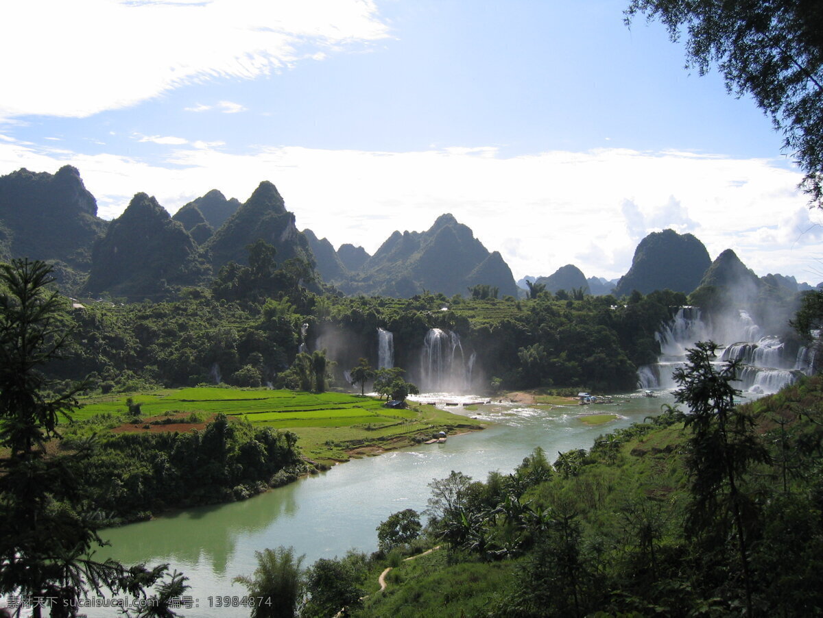 广西德天瀑布 风景 广西 德天瀑布 旅游摄影 自然风景