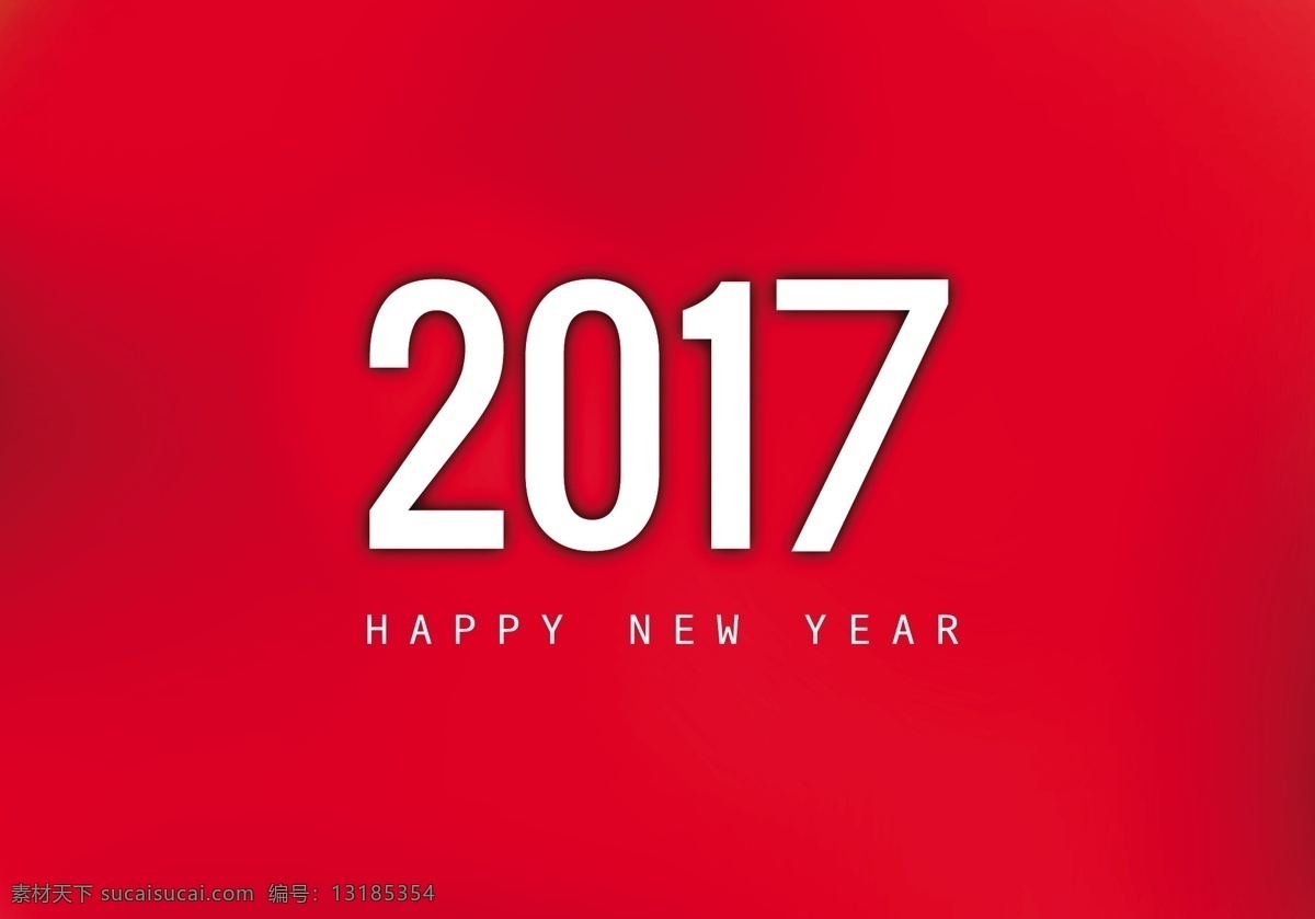 新年 快乐 2017 红色 背景 充满活力 明亮 白色 排版 新 年 庆祝 年度 假日 一月 十二月