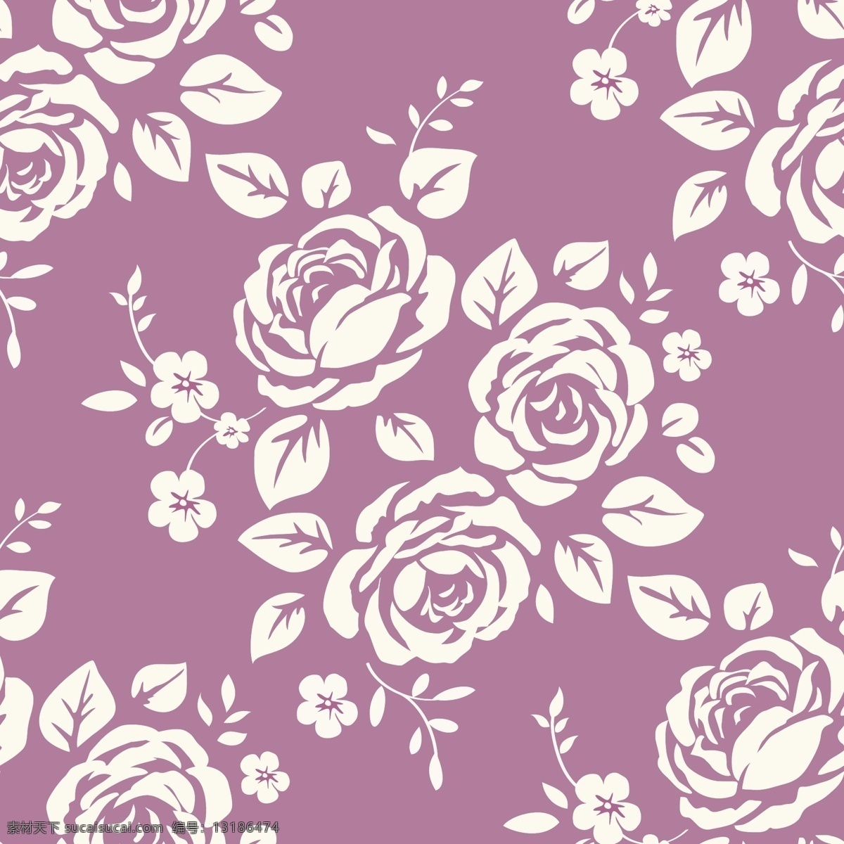 紫色玫瑰花纹 背景 花纹 玫瑰花 紫色