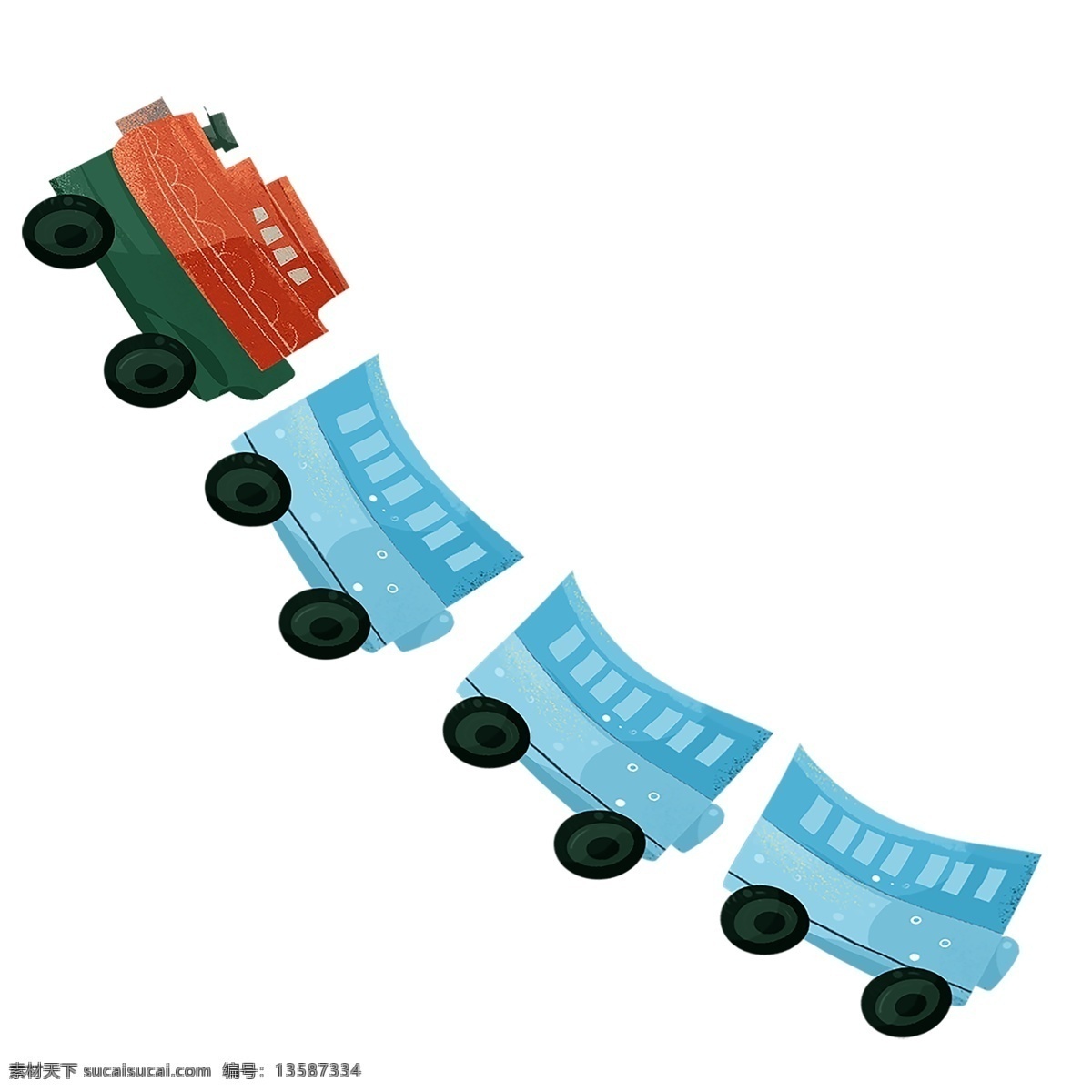 简笔 绘画 小 火车 插画 小火车 卡通 儿童 彩色 小清新 创意 手绘 绘画元素 现代 简约 装饰 图案