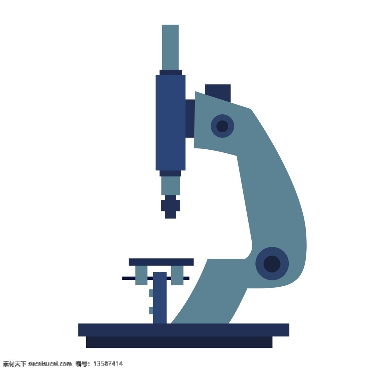 化学 仪器 显微镜 插画 蓝色的显微镜 化学显微镜 卡通插画 化学插画 化学仪器 化学器具 化学用品