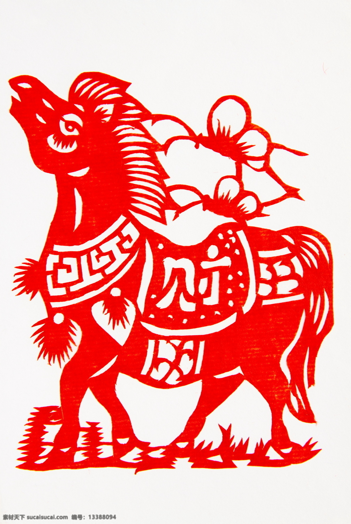 生肖 马 传统文化 红色 剪纸 剪纸马 马年 生肖马 设计素材 模板下载 文化艺术 节日素材 2015羊年