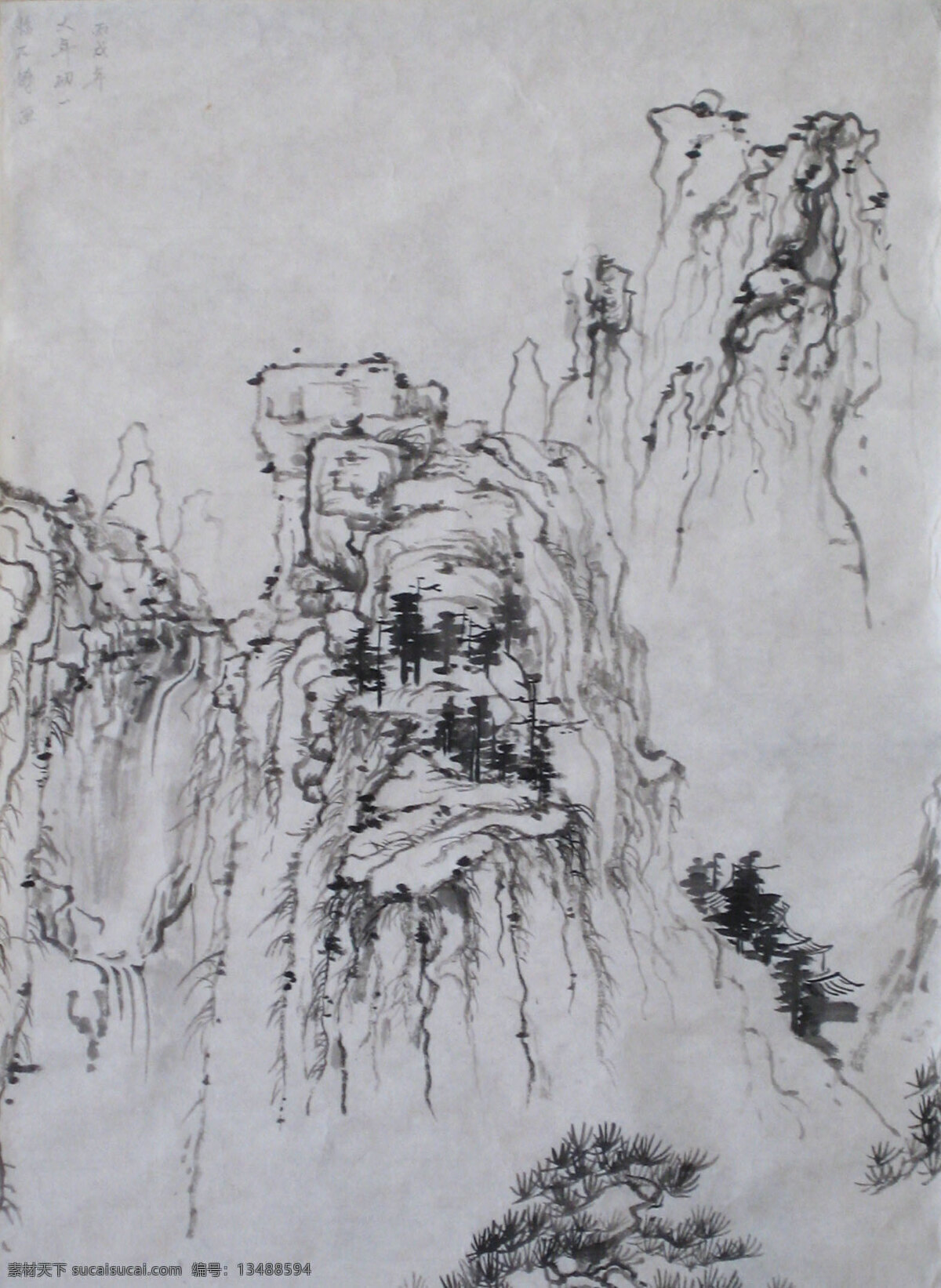 彩墨山水画 房子 风景画 国画 国画山水 绘画 绘画书法 墨迹 山水画 设计素材 模板下载 中国画 山水国画 写意画 书法 大师作品 写意 写意国画 国画写意 水墨画 树木 植物 山峰 山 云雾 奇峰 木屋 文化艺术 家居装饰素材 山水风景画