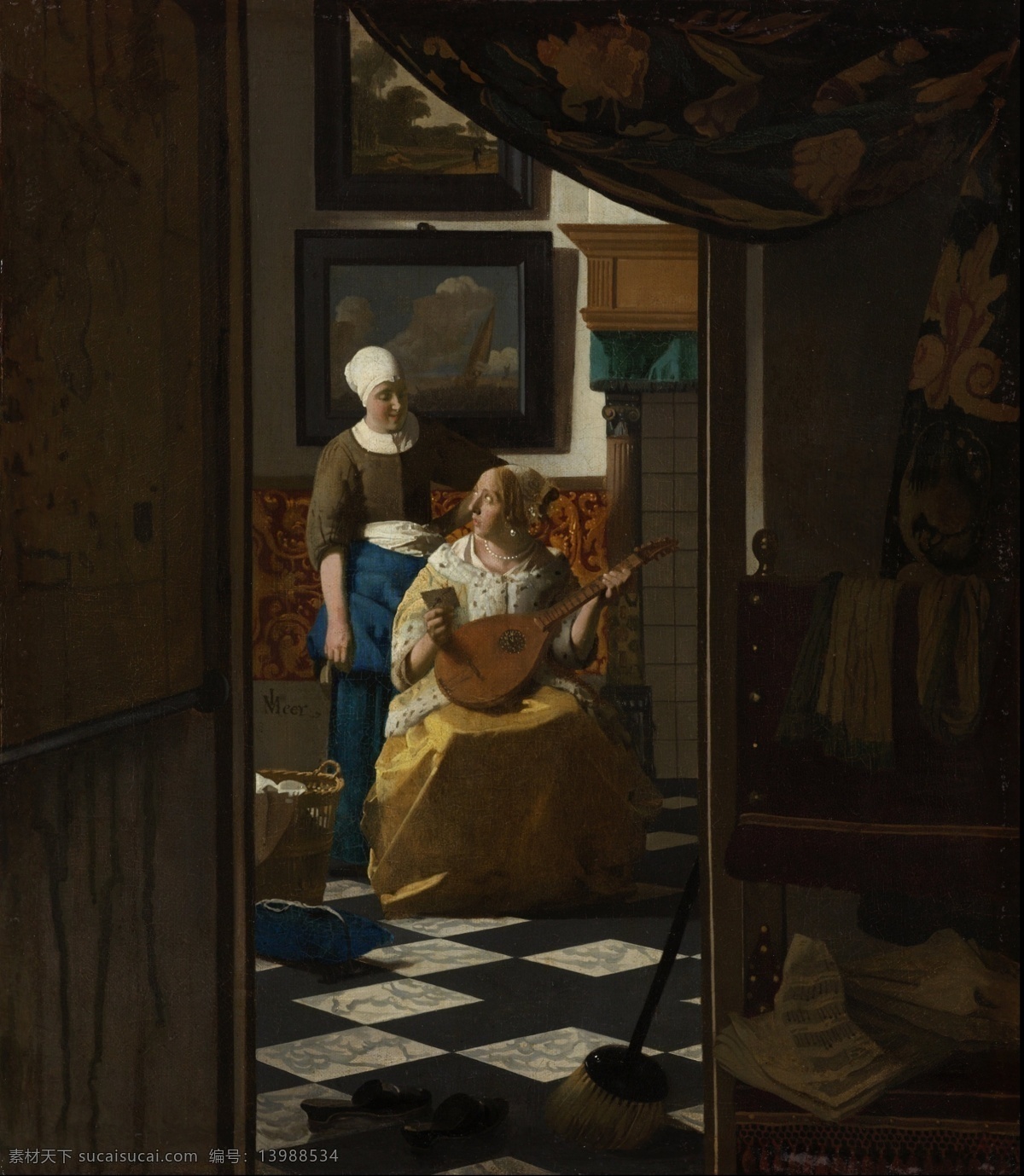 大师 画家 超 高清 人物 油画 肖像 宫廷 装饰画 vermeer johannes 西方 国外 现代 家居装饰素材