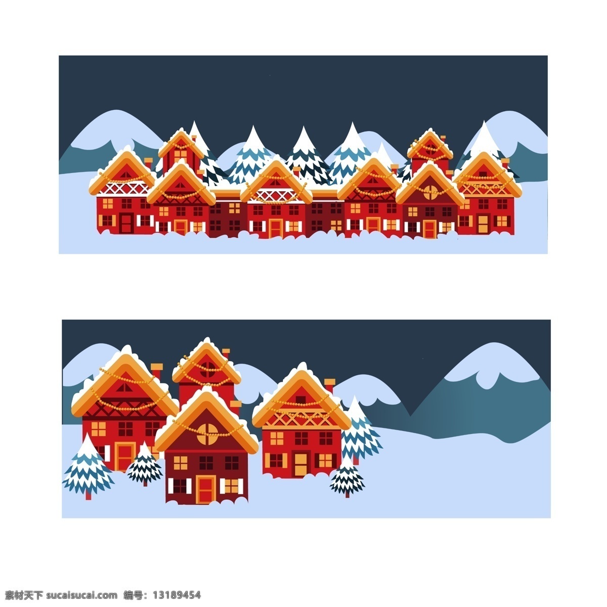 红色 房子 雪景 圣诞 海报 背景 模板 banner 海报图片 海报背景 空白背景 广告背景 轮播图背景