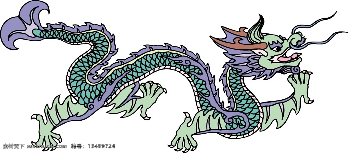 龙图腾 龙 图腾 生物世界 其他生物 矢量图库