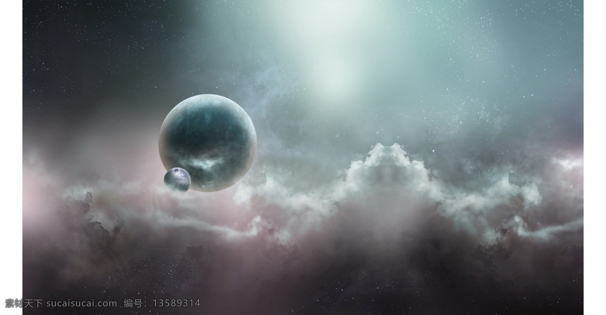 淘宝 宇宙 星球 大 背景 psd9 月球 星宿 大图 背景图 月光 云雾 迷雾 灰色