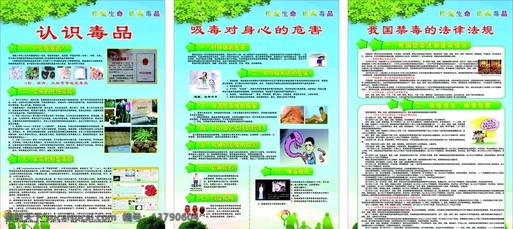 毒品展板 认识毒品 毒品危害 禁毒法律法规 常见毒品 远离毒品 展板模板