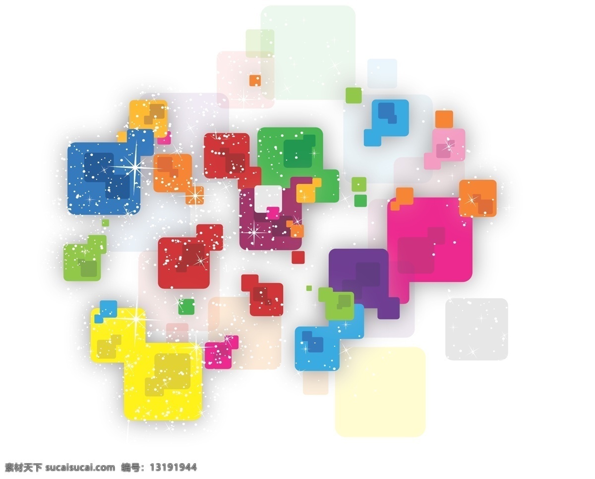 矢量 绚丽 方块 图形 背景 花纹 矢量素材 线条 组合 矢量图 花纹花边