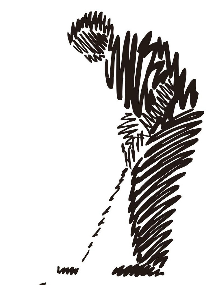 高尔夫球杆 高尔夫包 高尔夫球 漫画 动漫 打高尔夫 高尔夫 运动 体育运动 休闲运动 插画 装饰画 简笔画 线条 线描 简画 黑白画 卡通 手绘 简单手绘画 矢量图 运动矢量图 文化艺术